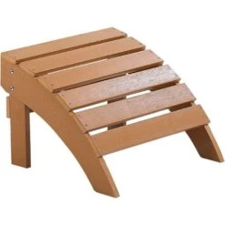 Outdoor Garden Footstool Plastic Wood For Patio Yard Adirondack