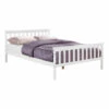 Hampton White Wooden King Bed V2