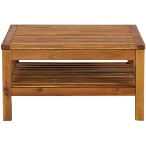 Coffee Table 65x65x35 Cm Solid Acacia Wood VidaXL - Image 4