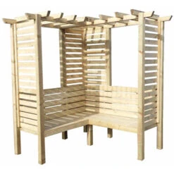 Clematis 6' X 6' Pressure Treated Corner Arbour