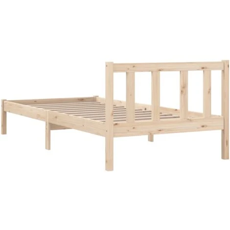 Bed Frame Solid Pinewood 90x200 Cm VidaXL - Image 5