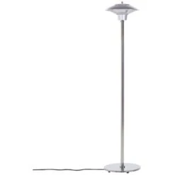 Electric Freestanding Heater Lamp Infrared Silver Aluminium Patio Outdoor Askja