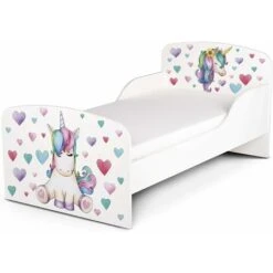 Wooden Bed For Children With A 140/70 Mattres. Unicorn UV Print.