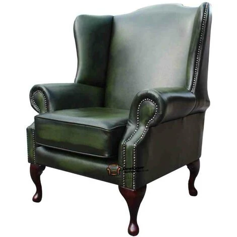 Richmond Chesterfield Armchair UK Manufactured Antique Green - Image 3