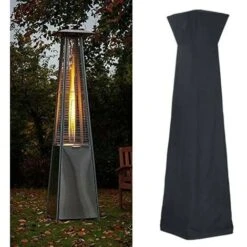 210D Waterproof Gas Pyramid Patio Heating Cover Garden Furniture Protector Waterproof Cover Outdoor Garden Furniture