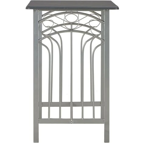 Topdeal 3 Piece Bar Set Wood And Steel Anthracite VDTD24935 - Image 4