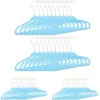 Set Of 40 Relaxdays Kids Coat Hangers, Plastic Children’s Velvet Clothes Hangers, HxWxD: 18x28x0.5 Cm, Turquoise