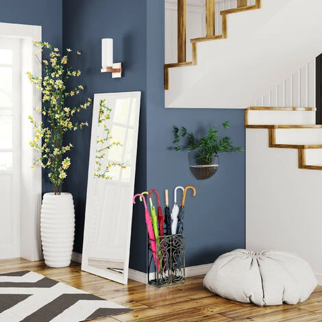 Relaxdays Cast Iron Umbrella Stand, Rectangular, With Drip Tray, Massive, Vintage, HxWxD: Ca 48.5 X 30.5 X 16 Cm, Bronze - Image 2