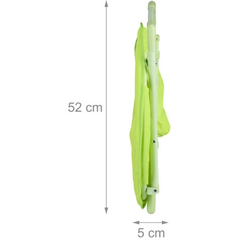 Relaxdays Moon Chair Kids, Foldable, Indoor, Camping Seat For Boys & Girls, HxWxD 48 X 51 X 48 Cm, Monster, Yellow - Image 5