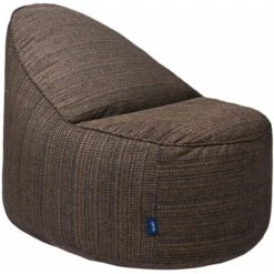 Loft 25 Adult Premium Woven Fabric Large Bean Bag Chair Indoor Living Room Gaming Beanbag Lounger, Brown