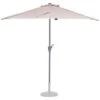 VONROC Parasol Magione - Balcony Parasol - 270x135cm - UV Resistant - Beige - Incl. Protection Cover