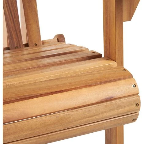 VonHaus Adirondack Chair - Outdoor Garden Furniture Fire Pit Chair Made From Acacia Hardwood With Oiled Finish - Image 4