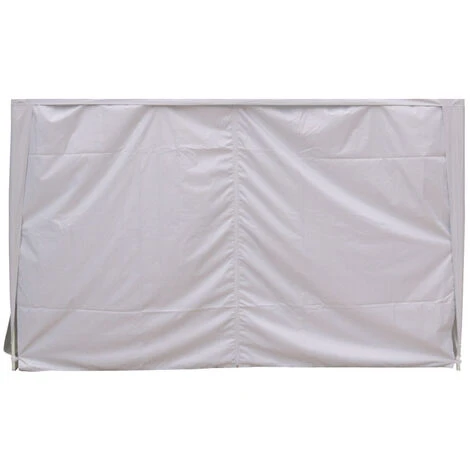 2.5x2.5M Pop Up Gazebo Side Panel Wall Only,1 Piece White With Zipper