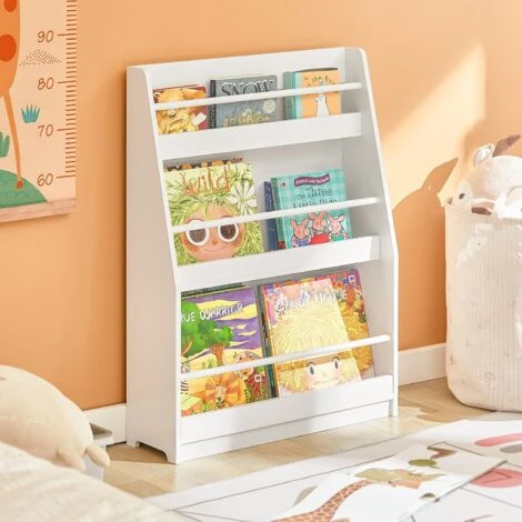 SoBuy Children Kids Bookcase Book Shelf Toy Shelf Storage Display Shelf Rack Organizer,KMB45-W - Image 3