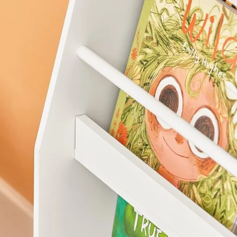 SoBuy Children Kids Bookcase Book Shelf Toy Shelf Storage Display Shelf Rack Organizer,KMB45-W - Image 5