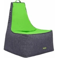 Gardenista Adult Bean Bag Chair For Outdoor UV Protected Comfy Garden Beanbags, High Back Water Resistant Material For Pool Deco, Recliner Bean Bags With Filling, Greenery