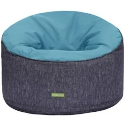 Gardenista Round Bean Bag For Indoor And Outdoor Poolside Water-Resistant Portable Giant Beanbag With Soft & Fluffy Seat Garden Bean Bags 90x90x60, Teal