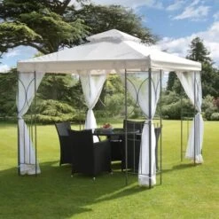 Polenza 2.5m Cream Gazebo