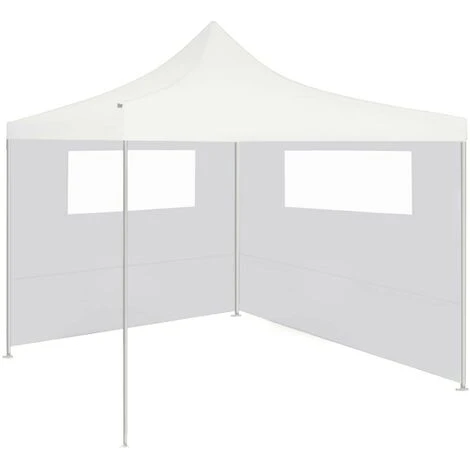Topdeal Gazebo Sidewalls With Windows 2 Pcs White FF3070420UK - Image 2