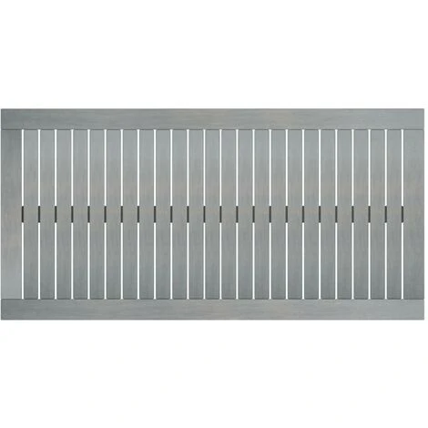 Topdeal Coffee Table 100x50x33 Cm Grey Solid Acacia Wood FF311828UK - Image 4