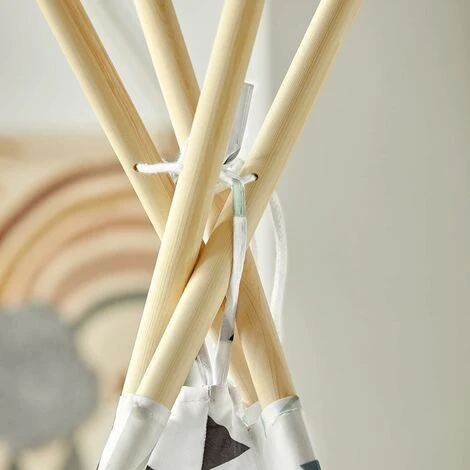 SoBuy Children Play Tent Playhouse Kids Teepee Tipi With Floor Mat,OSS03-A02 - Image 4