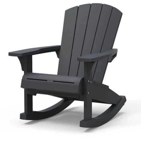 Adirondack Rocking Chair Troy Graphite Keter