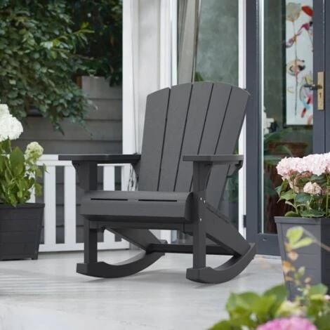 Adirondack Rocking Chair Troy Graphite Keter - Image 2