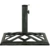 Umbrella Base Green 44x44x31 Cm Cast Iron VidaXL