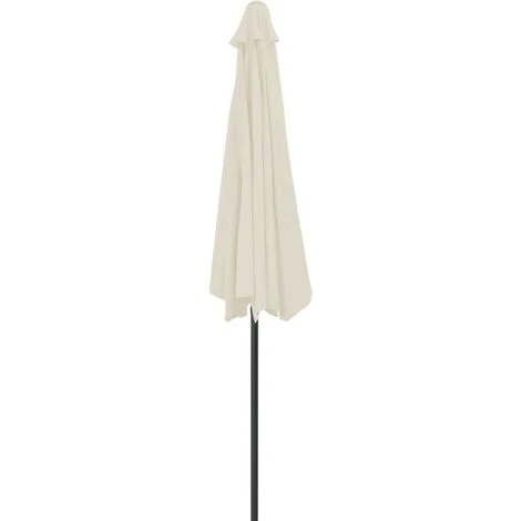Topdeal Balcony Parasol With Aluminium Pole Sand 300x150 Cm Half VDFF28783UK - Image 5