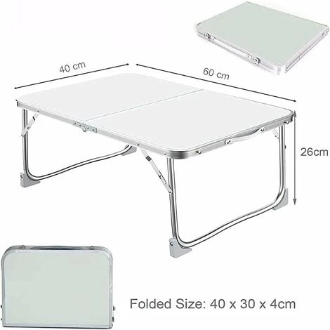 60cm Folding Table,Aluminum Folding Table,Folding Camping Table,Small Foldable Laptop Desk Suitbale For Indoor Use Or Outdoor Camping Cooking - Image 4