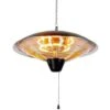 Brittany 2000w Hanging Heater 60cm. Carbon Black