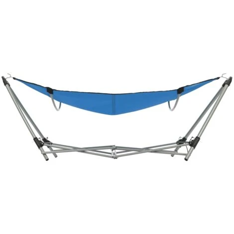 Hommoo Hammock With Foldable Stand Blue - Image 4