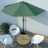 Hommoo Balcony Parasol With Aluminium Pole Green 300x150 Cm Half
