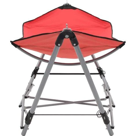 Hommoo Hammock With Foldable Stand Red - Image 2