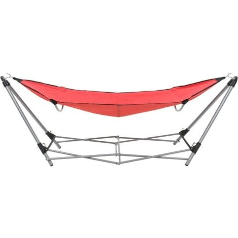 Hommoo Hammock With Foldable Stand Red - Image 3
