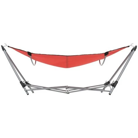 Hommoo Hammock With Foldable Stand Red - Image 4