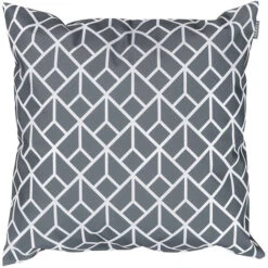 4 Pack Outdoor Cushion - 43cm X 43cm - Art Deco, Ready Fibre Filled, Water Resistant - Decorative Scatter Cushions For Garden Chair, Bench, Or Sofa