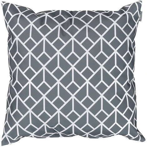 4 Pack Outdoor Cushion - 43cm X 43cm - Art Deco, Ready Fibre Filled, Water Resistant - Decorative Scatter Cushions For Garden Chair, Bench, Or Sofa