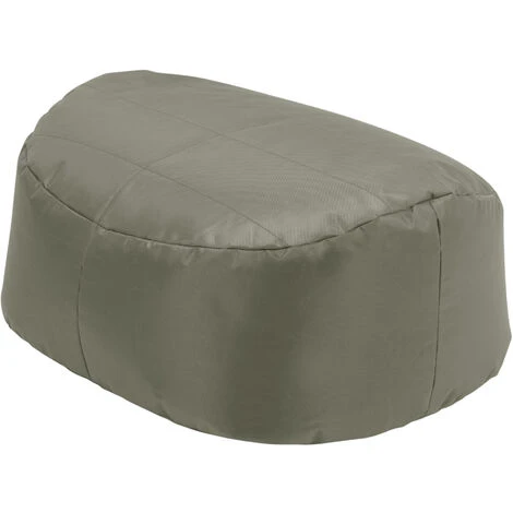 Outdoor Footstool Bean Bag - Indoor Outdoor Water Resistant Gamer Chair - Olive Green - Image 5