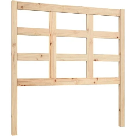 Bed Headboard 95.5x4x100 Cm Solid Wood Pine VidaXL