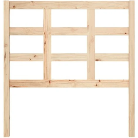Bed Headboard 95.5x4x100 Cm Solid Wood Pine VidaXL - Image 4