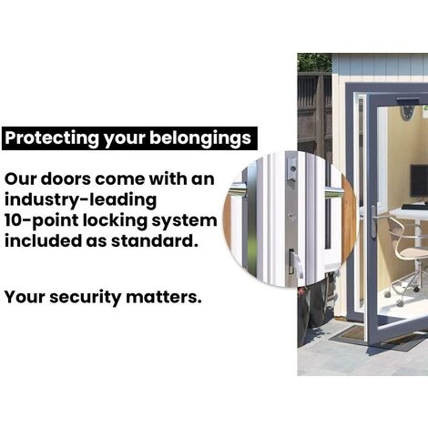 Insulated Garden Office Pod Studio Home Study Room - Micro Office Spaceship A 1.2m X 1.8m - Image 5