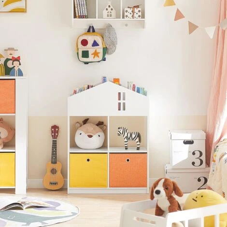 SoBuy House Shape Design Children Kids Bookcase Book Shelf,KMB49-W - Image 2