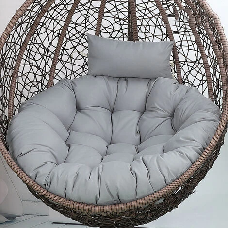 MUFF Cushion Hanging Basket Chair Cushion, Chair Back Pillow Outdoor Garden Garden Swing Chair Cushion Seat Cushion (grey) - Image 3