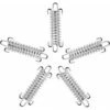5 Pieces Tent Spring Buckle, Stainless Steel Spring Clasp, Sun Sail Fixing Kit, Sail Shade Fixings