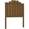 Bed Headboard Honey Brown 81x4x110 Cm Solid Wood Pine VidaXL