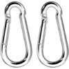 TRIO Heavy Duty Carabiners Max Load 180KG Zinc Alloy For Climbing Hammock Swing (2pcs Kit)