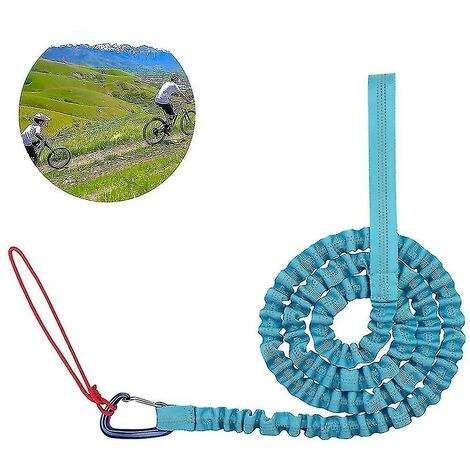 Kids Bicycle Tow Rope Elastic Bicycle Tow Strap Bike Towing Rope Blue