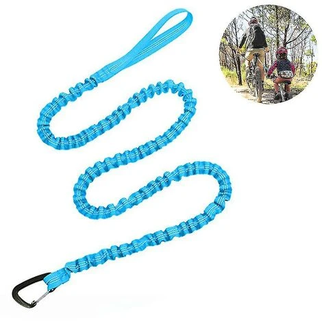 Kids Bicycle Tow Rope Elastic Bicycle Tow Strap Bike Towing Rope Blue - Image 4