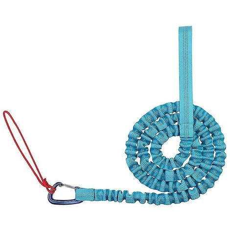Kids Bicycle Tow Rope Elastic Bicycle Tow Strap Bike Towing Rope Blue - Image 5